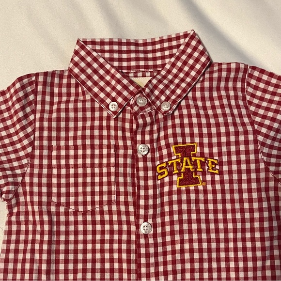 Iowa State collared button down romper - Picture 3 of 3